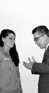 Carina Vogt und Dr. Thomas de Maizière im Gespräch